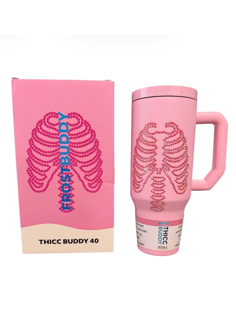 Frost Buddy 40oz Thicc Buddy - Pink Skeleton (381)
